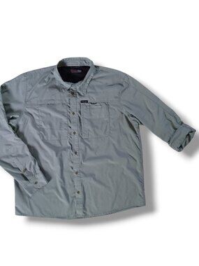 Wrangler Outdoor Mens Hiking Camp Utility Shirt Vented Long Sleeve Size XXL